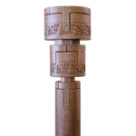 A039a Colgaropa Toledo tallado 46x46x180h 2 copia Perchero Toledo