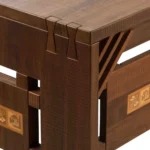 B05c scrivania MACUASH intarsiata 160x75x74h dett Escritorio Macuash