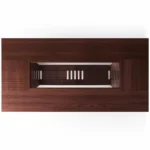 E047 Mesa Acero Tapa Vidrio 180x90x76h 10 copia Mesa Acero